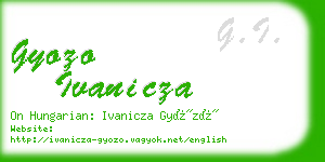 gyozo ivanicza business card